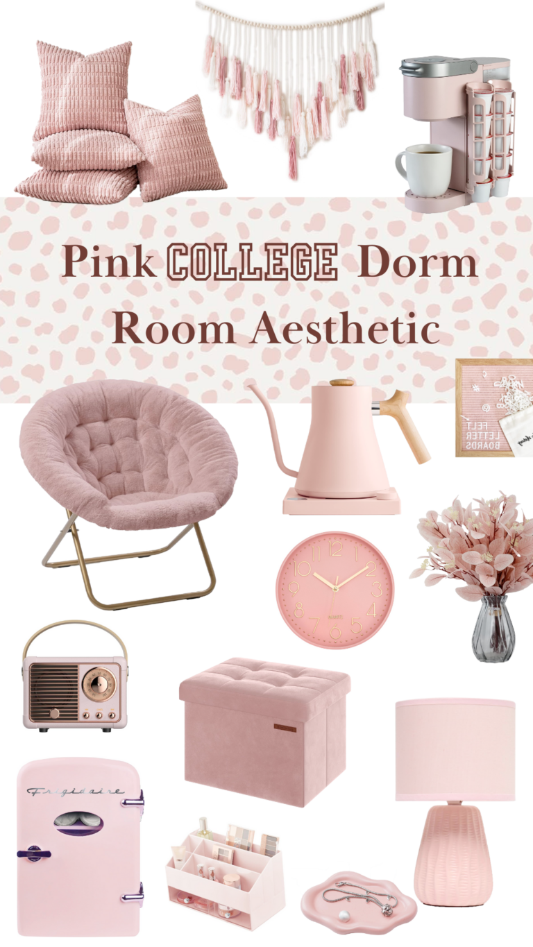 Aesthetic College Dorm Room Ideas – Pink