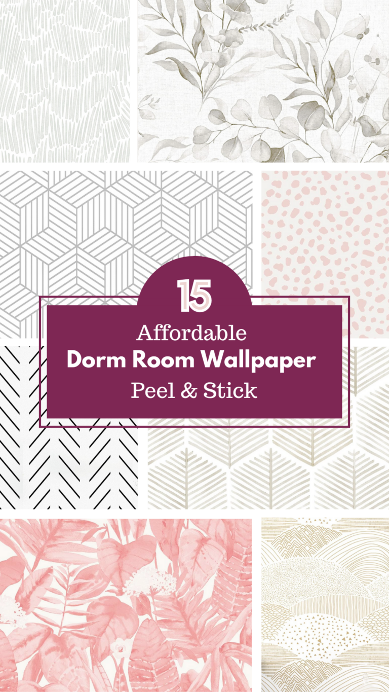 Affordable Dorm Room Wallpaper Ideas (Peel & Stick)