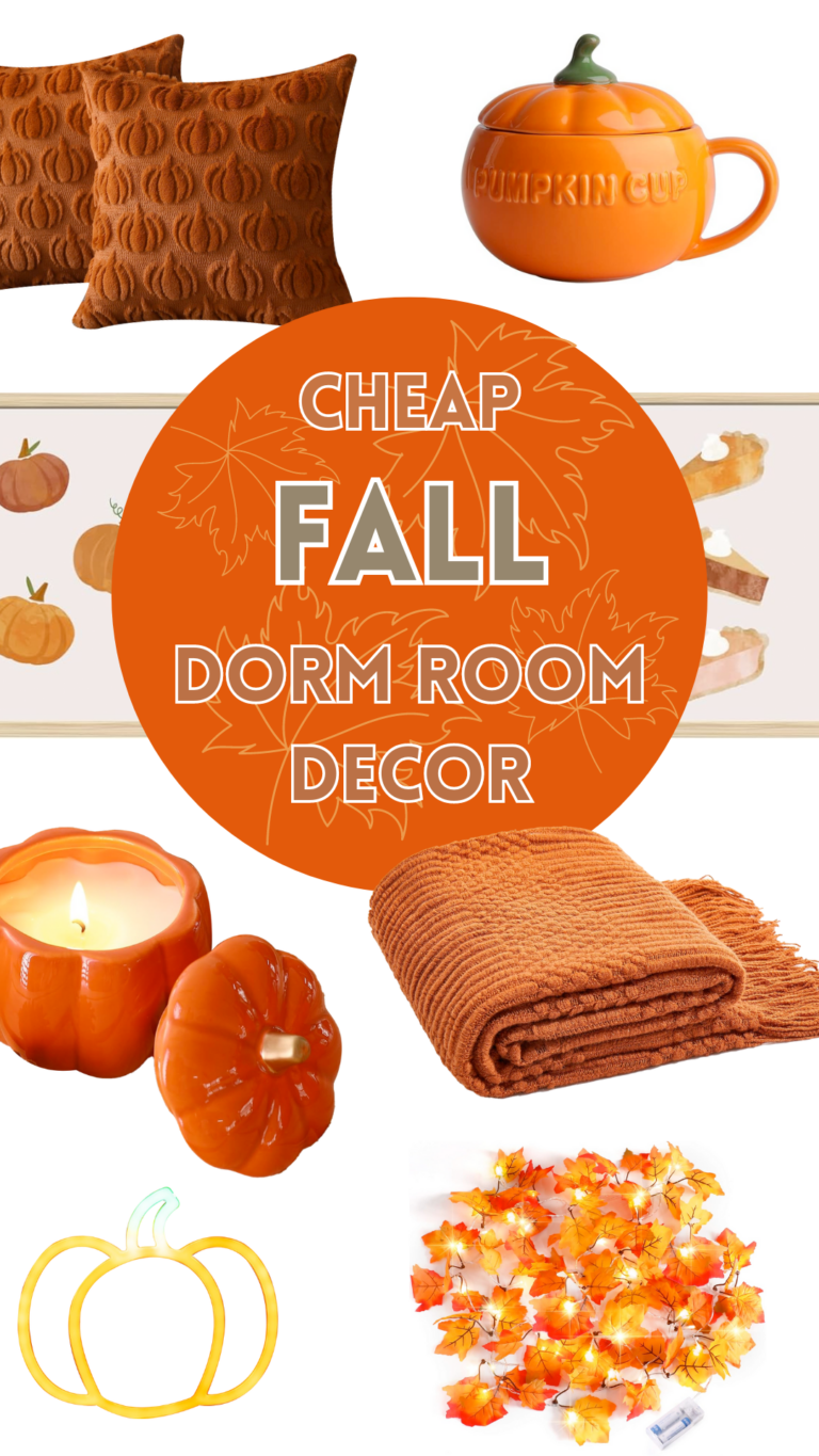 Cheap Fall Dorm Room Decor