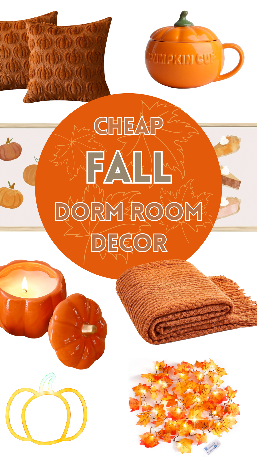 Amazing yet Cheap Fall Dorm Room Decor