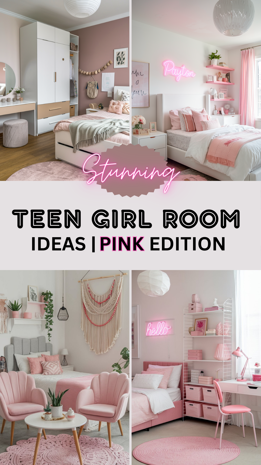 Pink Teen Girl Bedroom Ideas