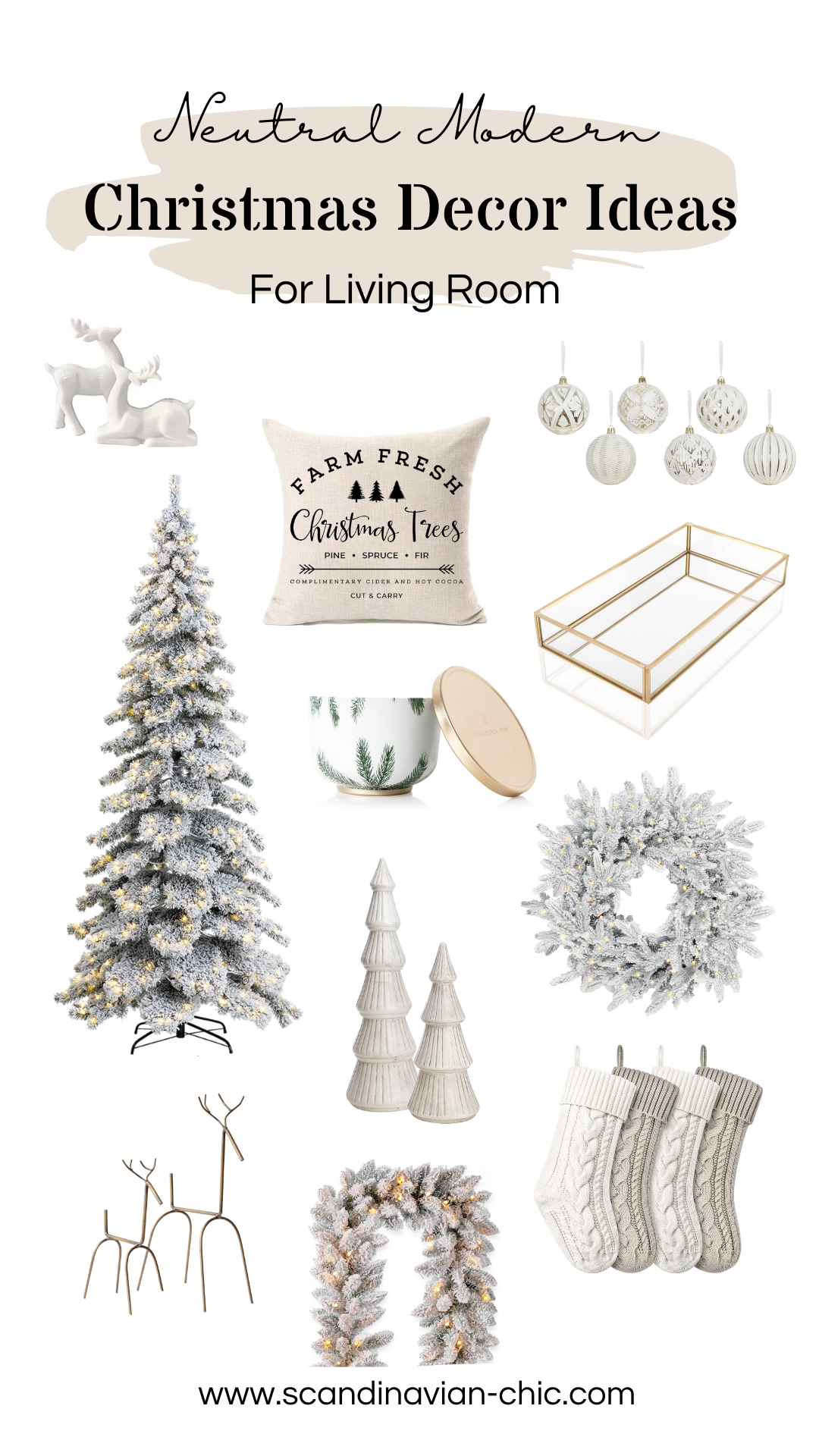 Modern Neutral Christmas Decor